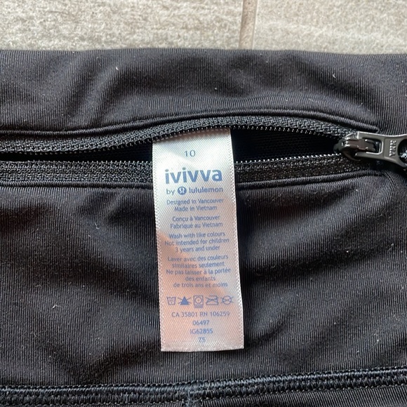 Ivivva Mesh Crop Leggings Size 10 - Picture 6 of 6